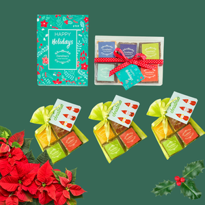 Bundle of Holiday Boxes & Bags! - 2 Boxes of 6 + 3 Bags of 4